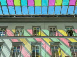 Innsbruck - gekleurd dak winkelcentrum